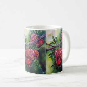 Caneca De Café Romãs da Colheita de Outono por Alfred Fox