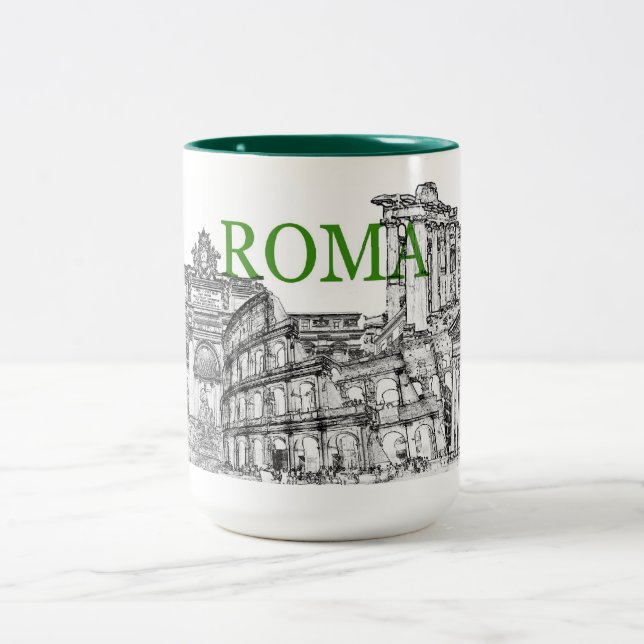 caneca de café rome viagem souvenir (Centro)