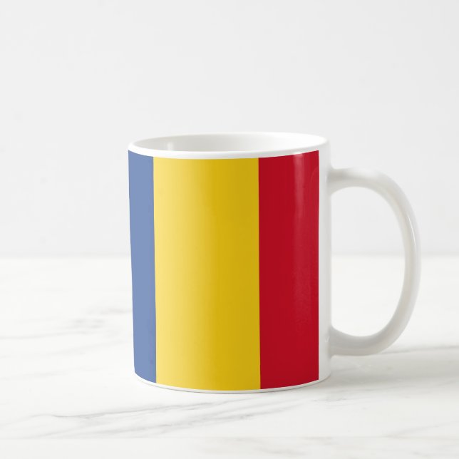 Caneca De Café Romênia Sinalizador Cerâmico Café Mug (Direita)