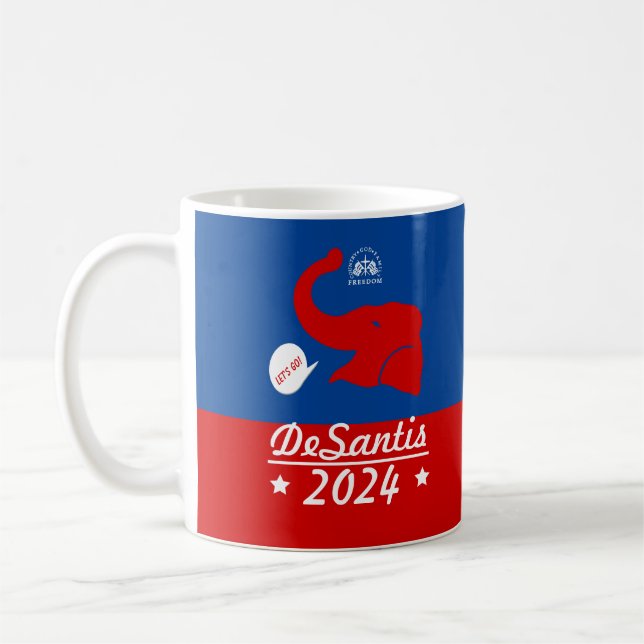 Caneca De Café Ron DeSantis Para O Presidente 2024 (Esquerda)