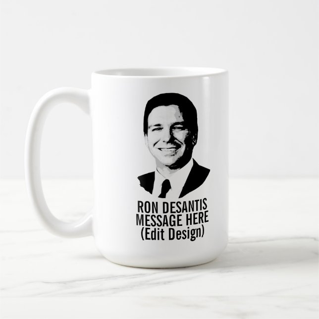 Caneca De Café Ron Desantis Personalizado (Esquerda)
