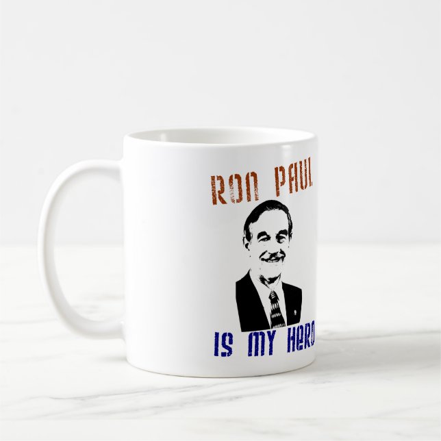 Caneca De Café Ron Paul é meu herói (Esquerda)