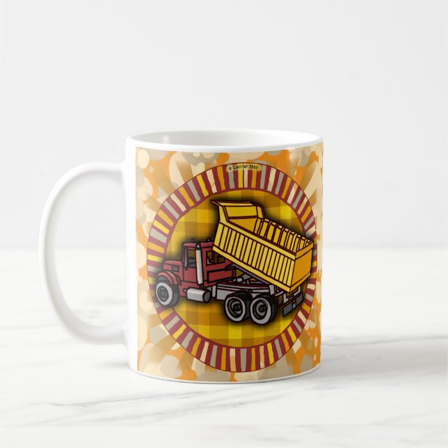 Caneca De Café Rondo Dump Truck Mug (Esquerda)