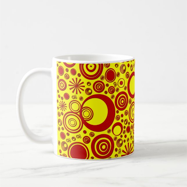 Caneca De Café Rons, Mug de Café Amarelo-Vermelho (Esquerda)