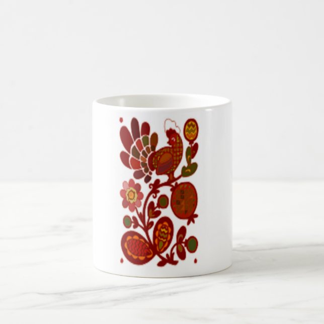 CANECA DE CAFÉ ROOSTER EM FLORES (Centro)