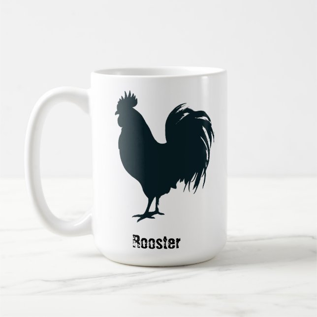 Caneca De Café Rooster personalizável (Esquerda)