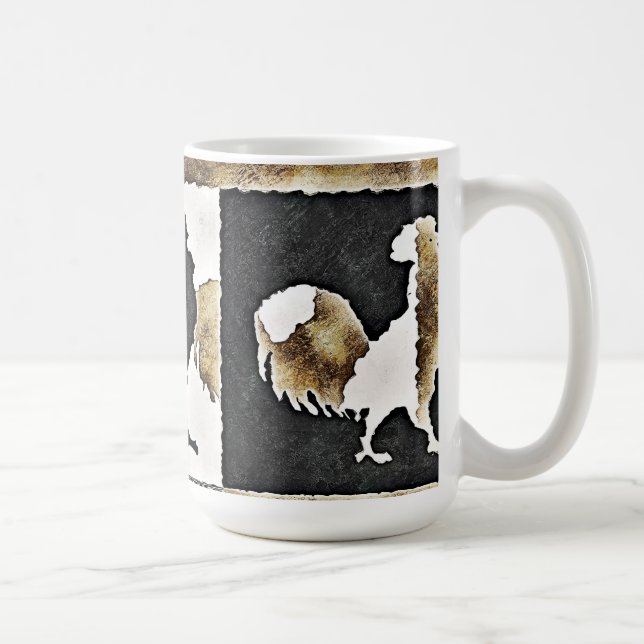 Caneca De Café Rooster Vintage #2 - Mug (Direita)