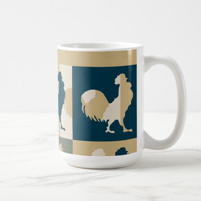 Caneca De Café Rooster Vintage - Mug (Direita)