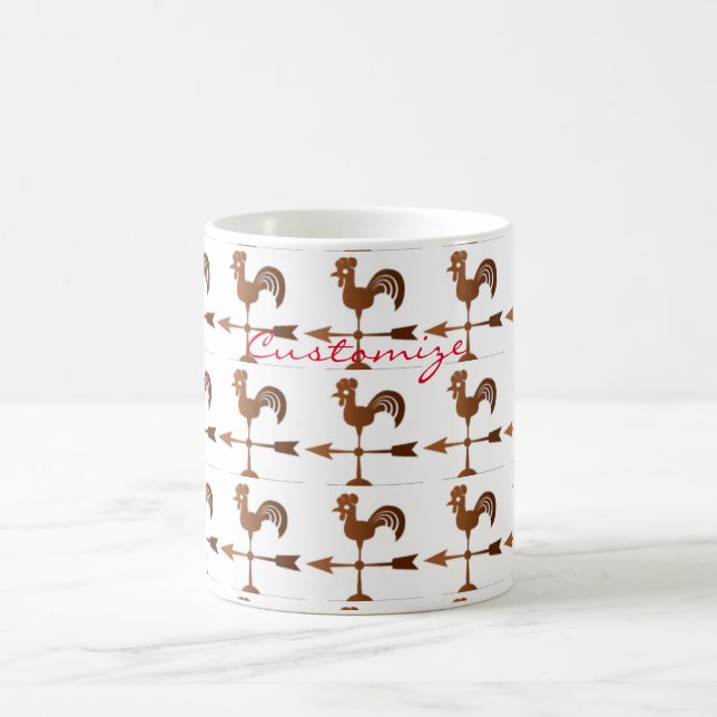 Caneca De Café Rooster Weathervane Thunder_Cove (Centro)