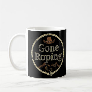 Caneca De Café Roping da equipe de rodeios em Roping