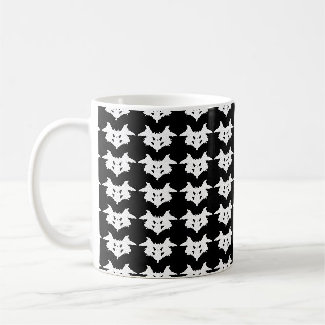 Caneca De Café Rorschach Inkblot (Esquerda)