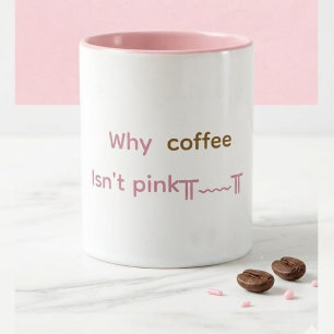 Caneca de café rosa
