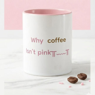 Caneca de café rosa