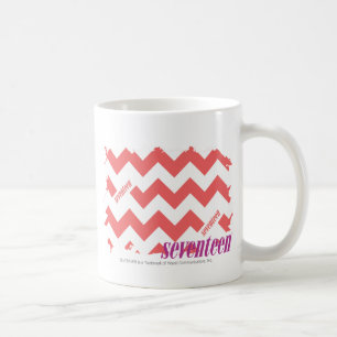 Caneca De Café Rosa 2 do ziguezague