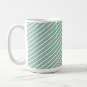 Caneca De Café Rosa Acuarela Listrada Azul Ovo de Pato Nomeada Da