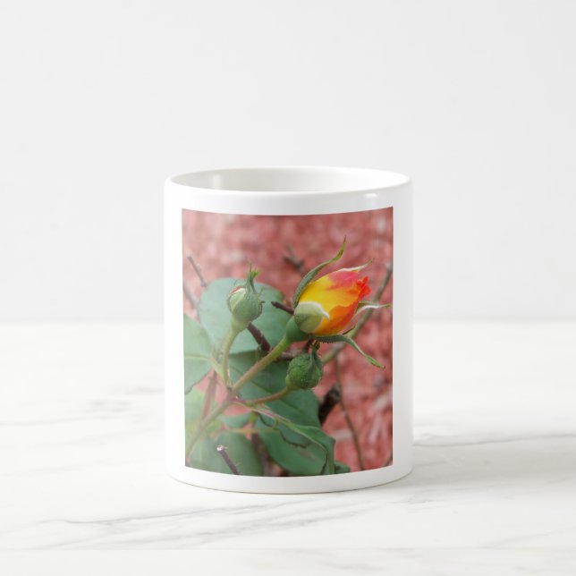 Caneca De Café rosa amarelo e laranja (Centro)