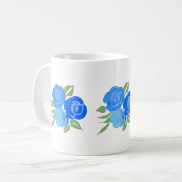 Caneca De Café Rosa azul