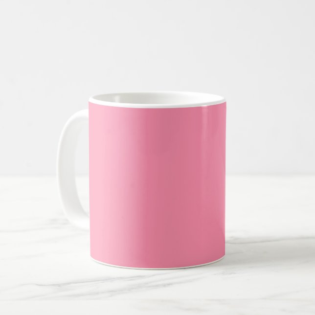 Caneca De Café Rosa Baker-Miller (cor sólida) (Frente Esquerda)