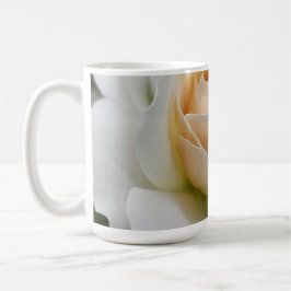 Caneca De Café Rosa Branca