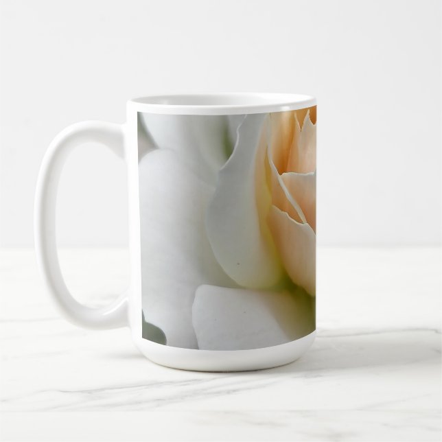 Caneca De Café Rosa Branca (Esquerda)