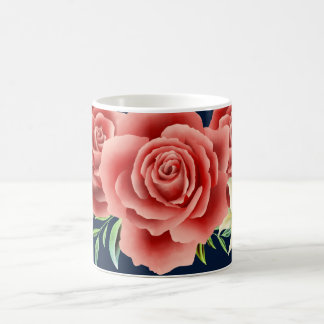 Caneca De Café Rosa Casamento Grande