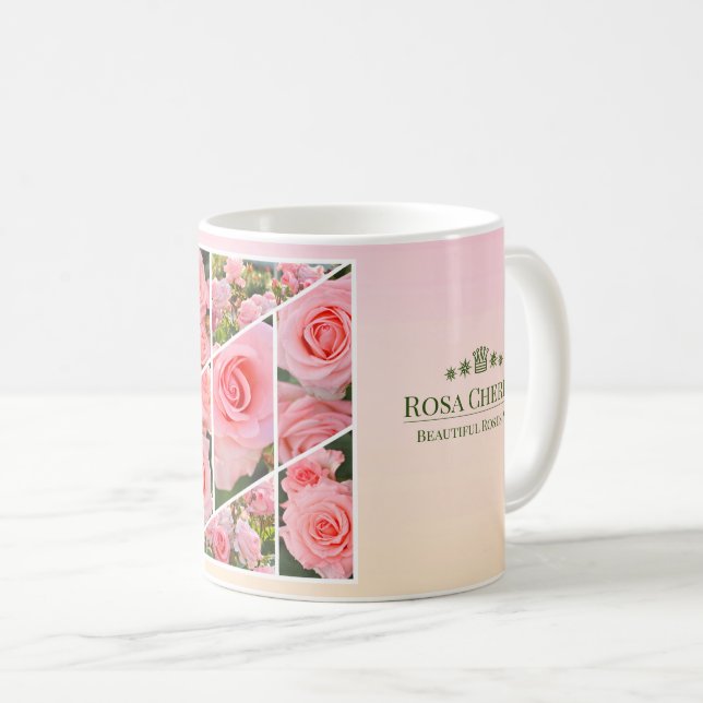 Caneca De Café Rosa Cherish (Frente Esquerda)
