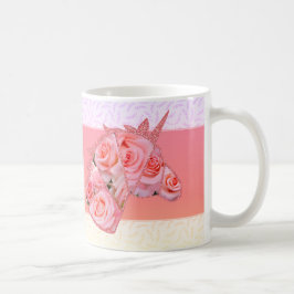 Caneca De Café Rosa Cherish コーヒーマグカップ