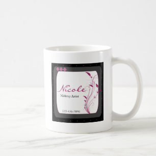 Caneca De Café Rosa cinzento do preto moderno do estilo alto