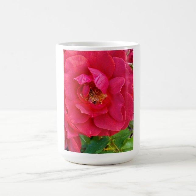 Caneca De Café Rosa com Abelha  (Centro)