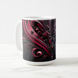 Caneca De Café Rosa Dark Art Mug