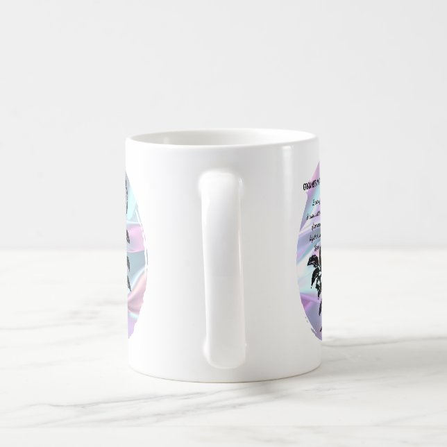 Caneca De Café Rosa de algodão no Pastel - Magia da Avó (Alça)