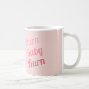 Caneca De Café Rosa de bebê da queimadura da motivação do