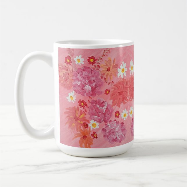 Caneca De Café Rosa de café sunset Mug (Esquerda)