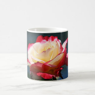 Caneca De Café "Rosa de chá híbrido do prazer dobro"