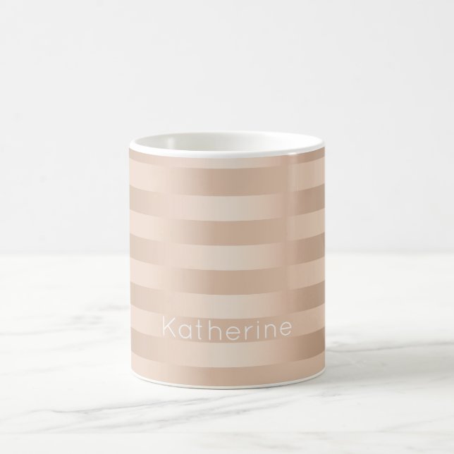 Caneca De Café Rosa de cobre-pintinho de ouro Elegante e moderno (Centro)