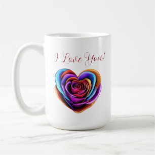 Caneca De Café Rosa de forma colorida