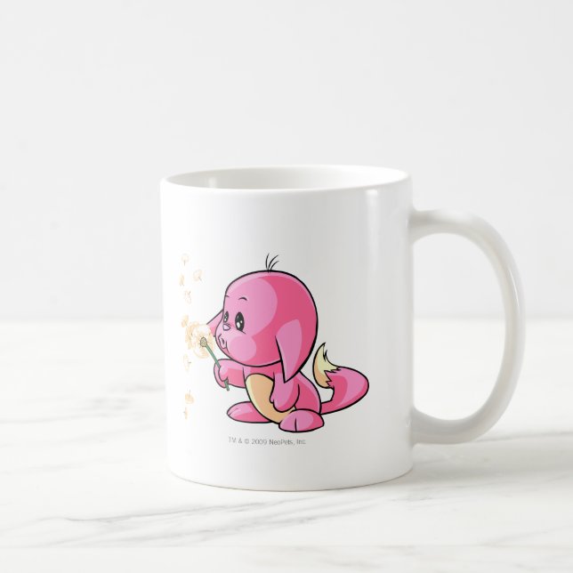 Caneca De Café Rosa de Kacheek (Direita)
