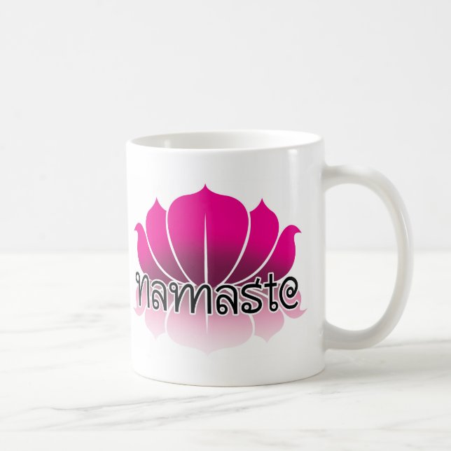 Caneca De Café Rosa de Lotus (Direita)