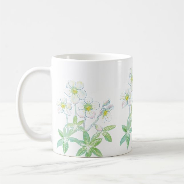 Caneca De Café Rosa de Natal, Helleborus niger (Esquerda)