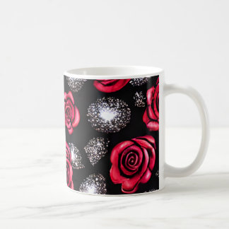Caneca De Café Rosa Design Mug