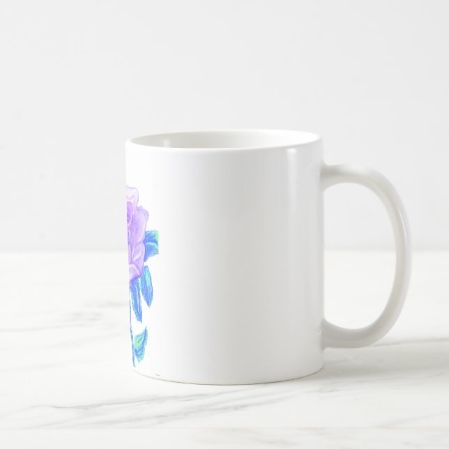 Caneca De Café Rosa do roxo (Direita)