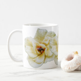 Caneca De Café Rosa e Abelha