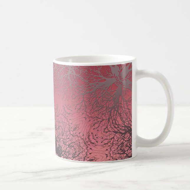 Caneca De Café rosa e cinzas (Direita)