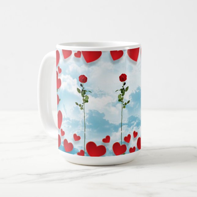 Caneca De Café ROSA e NAMORADOS (Frente Esquerda)