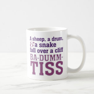 Caneca De Café Rosa engraçado dos Vagabundos-Dum-Tiss