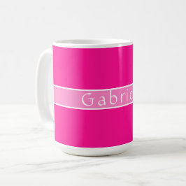 Caneca De Café Rosa Hot Personalizado Simples