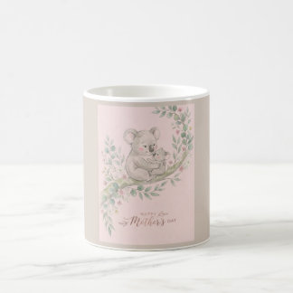 Caneca De Café Rosa, Mãe de Coala Gentil e Filhote