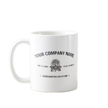 Rosa moderno | Black White Business personalizável