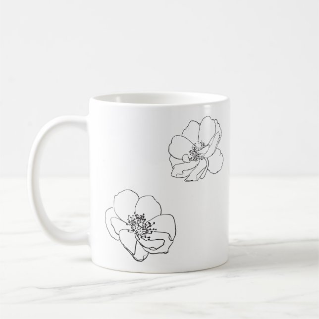 Caneca De Café Rosa Mug Grata e Bonita (Esquerda)