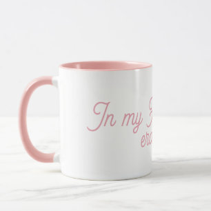 Caneca de Café Rosa Na Minha Era de Cura Rosa Es